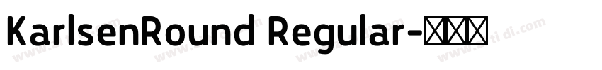KarlsenRound Regular字体转换